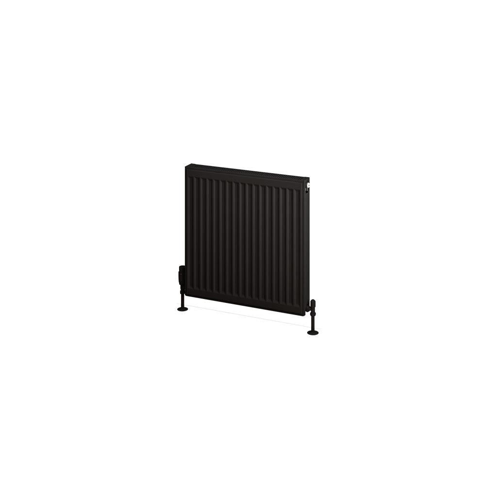 Aquarius Type 11 Compact Panel Radiator In Matt Black