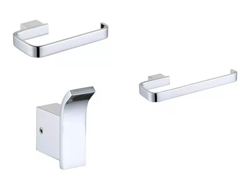 Aquarius FT 3 Piece Bathroom Accessory Pack Chrome AQFT3PACKCR