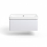Aquarius Bathrooms Wall Mounted Vanity Unit Aquarius Sophie Wall Hung One Drawer Vanity Unit with 1 Tap Hole Basin