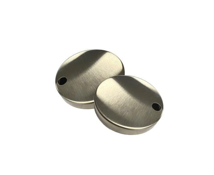 Aquarius Bathrooms Aquarius K-Series Toilet Seat Hinge Cover Caps in Brushed Brass