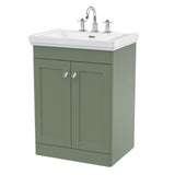 Aquarius Bathrooms Floor Standing Vanity Unit Green / 3 Aquarius Leighton 500mm Floor Standing Two Door Vanity Unit with Basin