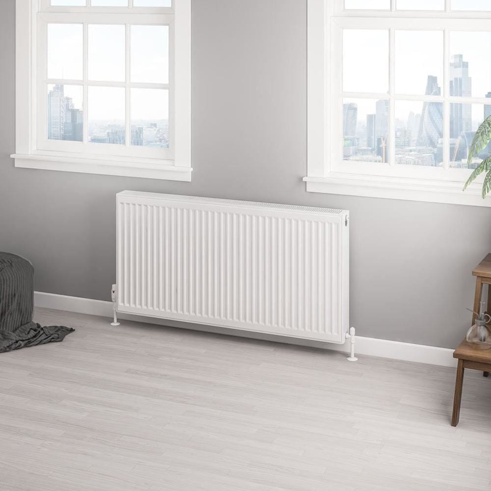 Aquarius Bathrooms Bathroom Heating 600 x 1200 Aquarius Type 22 Compact Panel Radiator in Gloss White