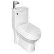 Aquarius Bathrooms Close Coupled Toilet Aquarius Urbano All-in-One Toilet and Basin Unit for Understairs and Cloakrooms