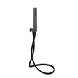 Aquarius Bathrooms Shower Handset Matt Black Aquarius RainLux Integrated Outlet Square Handheld Shower Kit