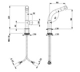 Aquarius Bathrooms Mono Basin Tap Aquarius Ixora Mono Basin Mixer Tap in 316 Stainless Steel