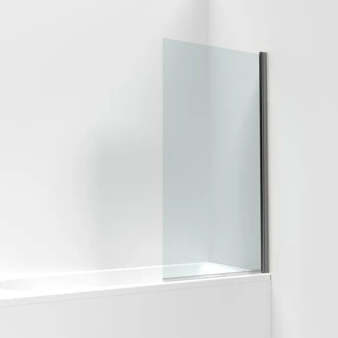 Aquarius Bathrooms Bath Screen Aquarius LevAqua Straight 6mm Hinged Bath Screen 1400 x 800mm