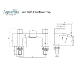 Aquarius Bathrooms Bath Mixer Aquarius Arc Bath Filler Mixer Tap
