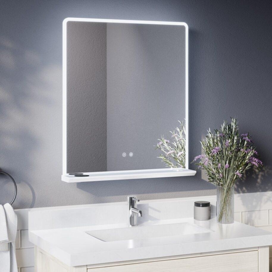 Aquarius Power LED Illuminated Wireless Charging Mirror