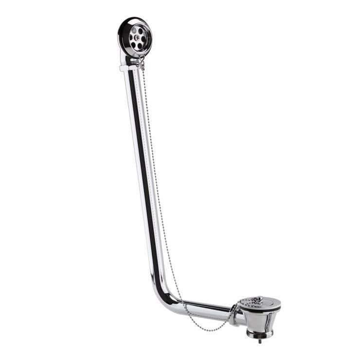 Aquarius Bathrooms Exposed Bath Waste Chrome Aquarius FT Exposed Bath Plug and Chain Waste