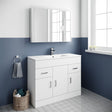 Aquarius Floor Standing Vanity Unit 1000mm Aquarius Adelaide Floor Standing Vanity Unit with 1 Tap Hole Ceramic Basin