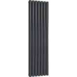 Aquarius Bathrooms Column Radiator 1600 x420mm / Anthracite Aquarius Athens Double Vertical Column Radiator