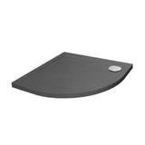 Aquarius Urbano Quadrant 45mm Stone Resin Shower Tray in Slate Grey