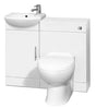 Aquarius Cloakroom Vanity Unit Aquarius Canberra 900mm Compact Cloakroom Vanity Unit with 1 Tap Hole Basin and Back to Wall WC Unit Combination