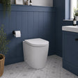 Aquarius Bathrooms Back to Wall Toilet Aquarius Emma Rimless ProFlush Short Projection Back to Wall Toilet with Soft Close Seat