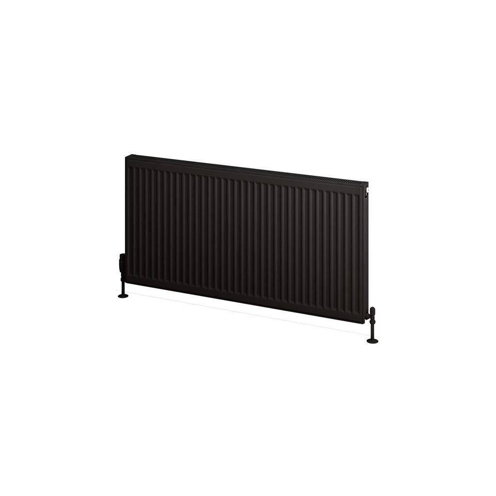 Aquarius Type 11 Compact Panel Radiator In Matt Black
