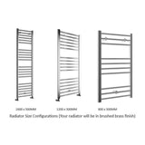Aquarius Bathrooms Ladder Rail Aquarius Auro Towel Rail