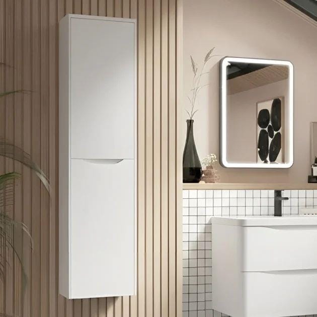 Aquarius Bathrooms Storage Unit White Aquarius Seren 400mm Wall Hung Storage Unit