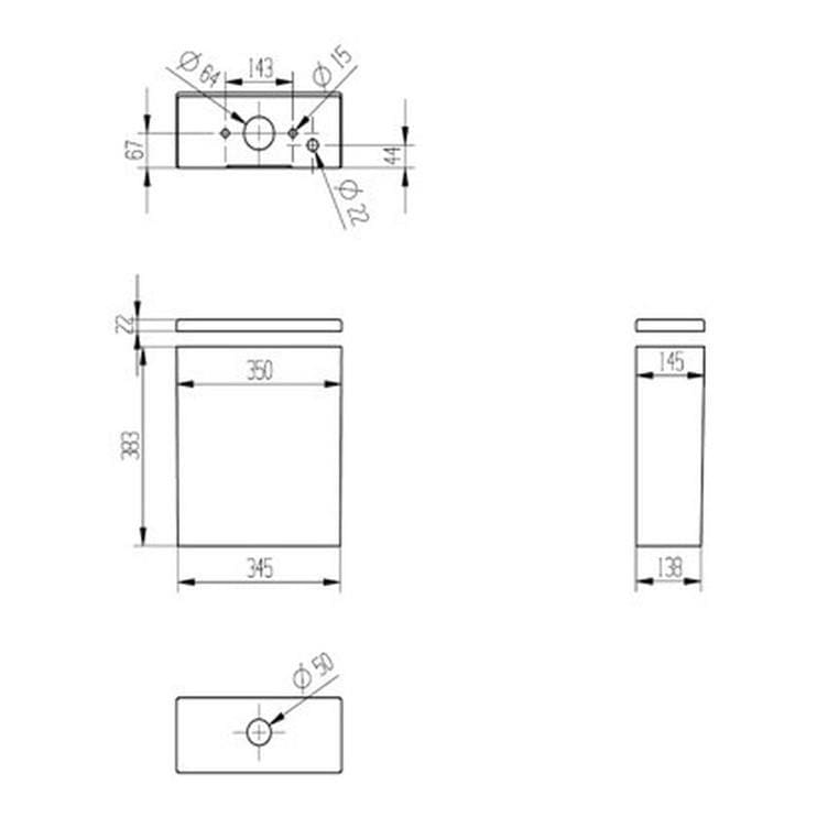 Aquarius Bathrooms Close Coupled Toilet Aquarius Emma Rimless ProFlush Short Projection Fully Shrouded Close Coupled Toilet with Soft Close Seat
