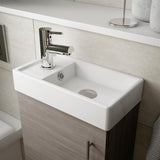 Aquarius Bathrooms Floor Standing Unit Aquarius Byron 400mm Floor Standing 1 Door Cloakroom Vanity Unit with 1 Tap Hole Basin