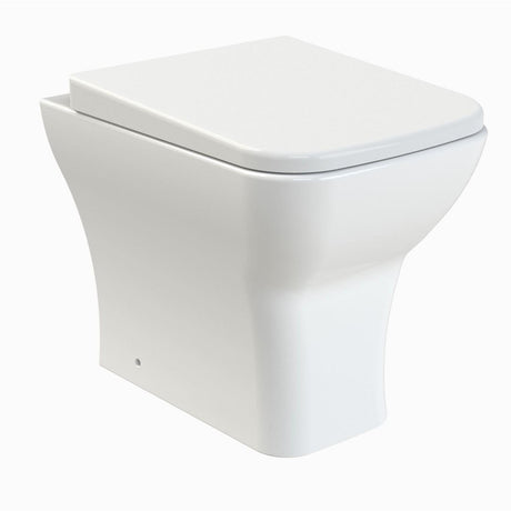 Aquarius Bathrooms Back To Wall Toilet Aquarius Arden Rimless Back to Wall Toilet with Soft Close Seat