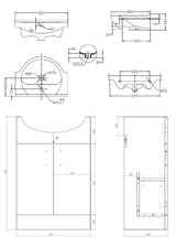 Aquarius View 550mm Vanity Unit and Close Coupled WC Toilet Set AQVW2560