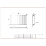 Aquarius Bathrooms Column Radiator Aquarius Athens Single Horizontal Column Radiator in White