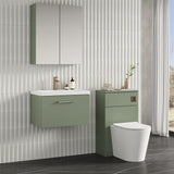 Aquarius Wall Mounted Vanity Unit Aquarius Brisbane 600mm Wall Hung 1 Drawer Vanity Unit with 1 Tap Hole Mid Edge Basin