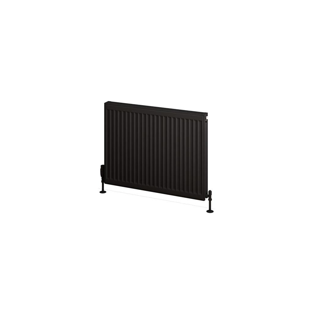 Aquarius Type 11 Compact Panel Radiator In Matt Black