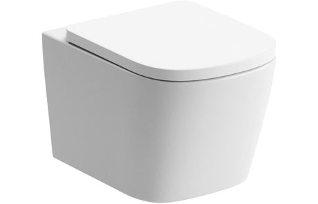 Aquarius Bathrooms Wall Hung Toilet Aquarius Laura Rimless Wall Hung WC with Soft Close Seat