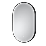 Aquarius Bathrooms Illuminated Mirror Black Aquarius Lumine Inset Framed LED Touch Sensor Pill Mirror - 800 x 500mm
