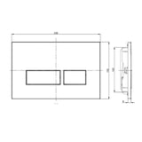 Aquarius Flush Plate Aquarius Drake Rectangular Flush Plate