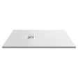Aquarius Bathrooms Rectangle Shower Tray Aquarius Urbano Slimline 33mm Slate Effect Rectangular Stone Resin Shower Tray in White Slate