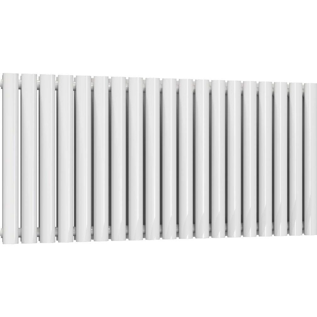 Aquarius Bathrooms Column Radiator 600 x1140mm / White Aquarius Athens Horizontal Double Column Radiator