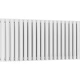 Aquarius Bathrooms Column Radiator 600 x1140mm / White Aquarius Athens Horizontal Double Column Radiator