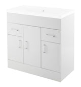 Aquarius Floor Standing Vanity Unit Aquarius Adelaide Floor Standing Vanity Unit with 1 Tap Hole Ceramic Basin