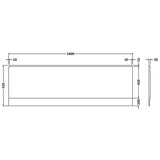 Aquarius Bathrooms Bath Panel Aquarius Urbano Standard Bath Panel in White