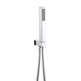 Aquarius Bathrooms Shower Handset Chrome Aquarius RainLux Integrated Outlet Square Handheld Shower Kit