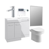 Aquarius Bathrooms Vanity Unit Suite Grey / Left Hand Aquarius Urbano Premium 1000mm Vanity Unit  Suite (with Back to Wall Toilet)