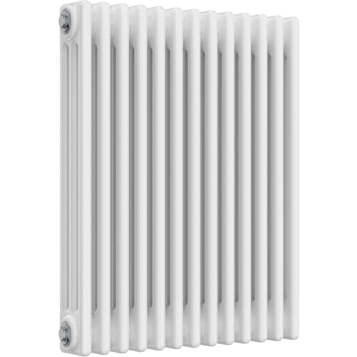 Aquarius Bathrooms Column Radiator 750mm x 605mm Aquarius Foundry Horizontal 3 Column Radiator in White