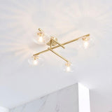 Aquarius Lumen Angel 4-Way Ceiling Light in Brushed Brass