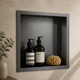 Aquarius Bathrooms Shelf Gun Metal Grey / 300 x 300mm Aquarius Shower Niche