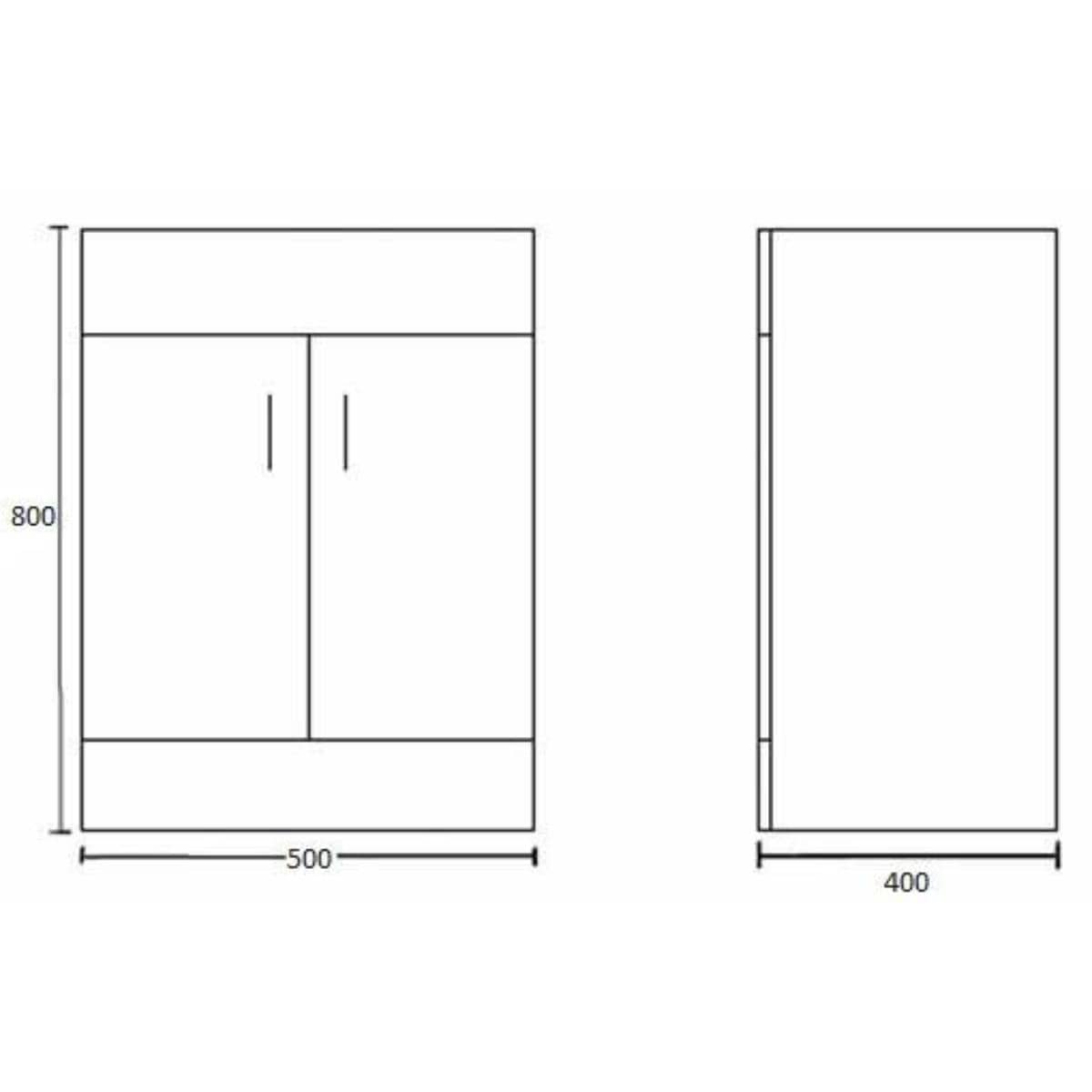Aquarius Floor Standing Vanity Unit Aquarius Adelaide Floor Standing Vanity Unit with 1 Tap Hole Ceramic Basin