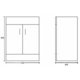 Aquarius Floor Standing Vanity Unit Aquarius Adelaide Floor Standing Vanity Unit with 1 Tap Hole Ceramic Basin
