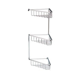 Aquarius Bathrooms Basket Chrome Aquarius 3 Tier Corner Shower Caddy