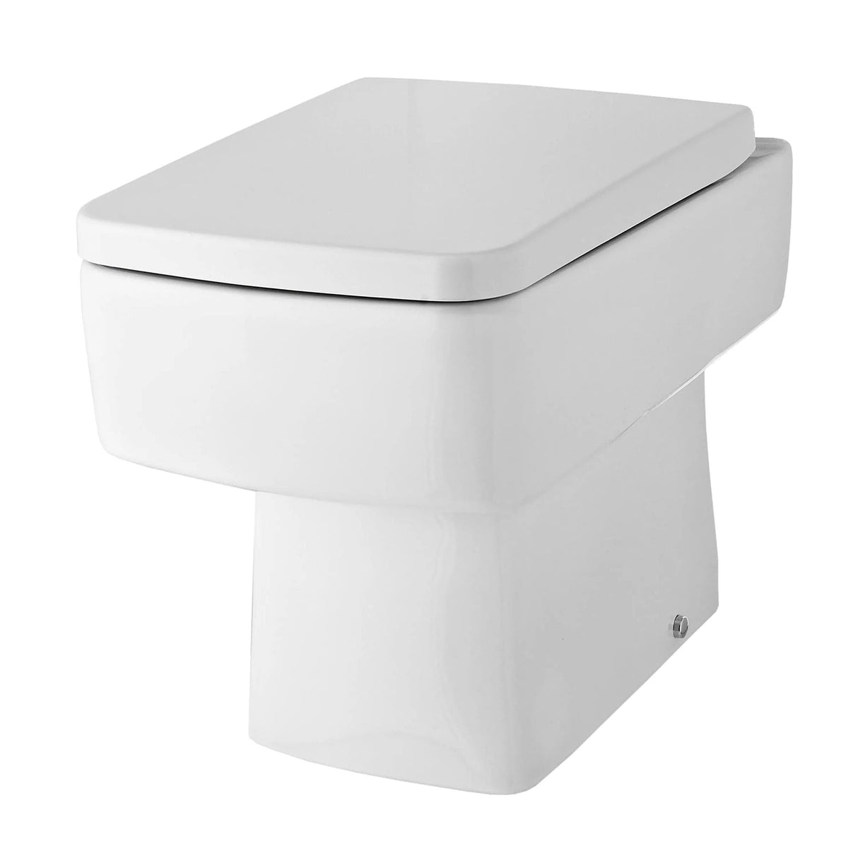 Aquarius Bathrooms Back to Wall Toilet Aquarius Squared Close Back to Wall Toilet with Soft Close Seat