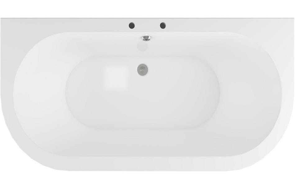 Aquarius Bathrooms Freestanding Bath Aquarius Timeless Luxury Freestanding Back To Wall 2TH Bath With Chrome Lions Paw Feet 1700mm