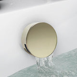 Aquarius Bathrooms Bath Waste Brushed Brass Aquarius FT Overflow Bath Filler and Easy Clean Waste