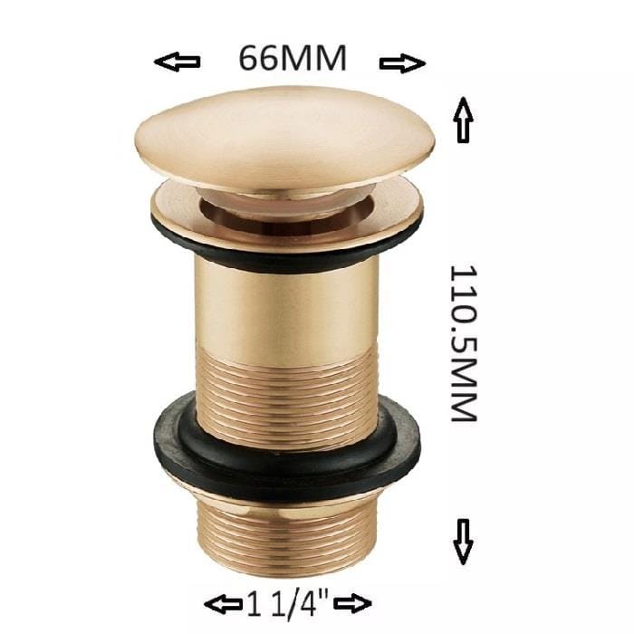 Aquarius Bathrooms Basin Waste Aquarius Zanelli Unslotted Basin Clicker Waste