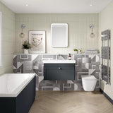Aquarius Bathrooms Wall Mounted Vanity Unit Aquarius Leighton 800mm Wall Mounted One Drawer Vanity Unit with Basin