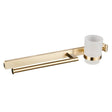 Aquarius Bathrooms Accessory Set Aquarius Auro Towel Ring, Hook and Tumbler Holder Brushed Brass AQAU52442